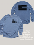 GOD FAMILY COUNTRY in that order. | CHARLIE KIRK - ADULT LONG SLEEVE TEE