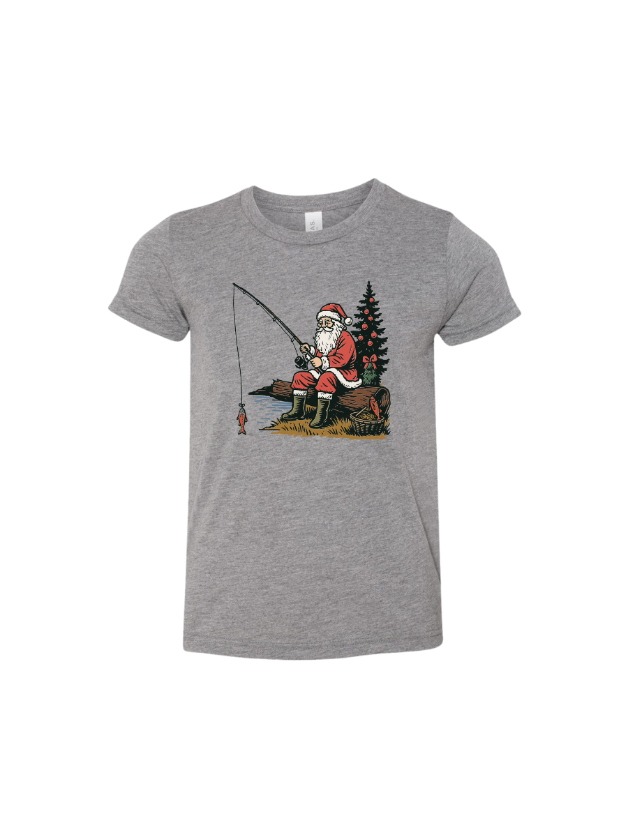 SANTA FISH CHRISTMAS - KIDS TEE SHIRT