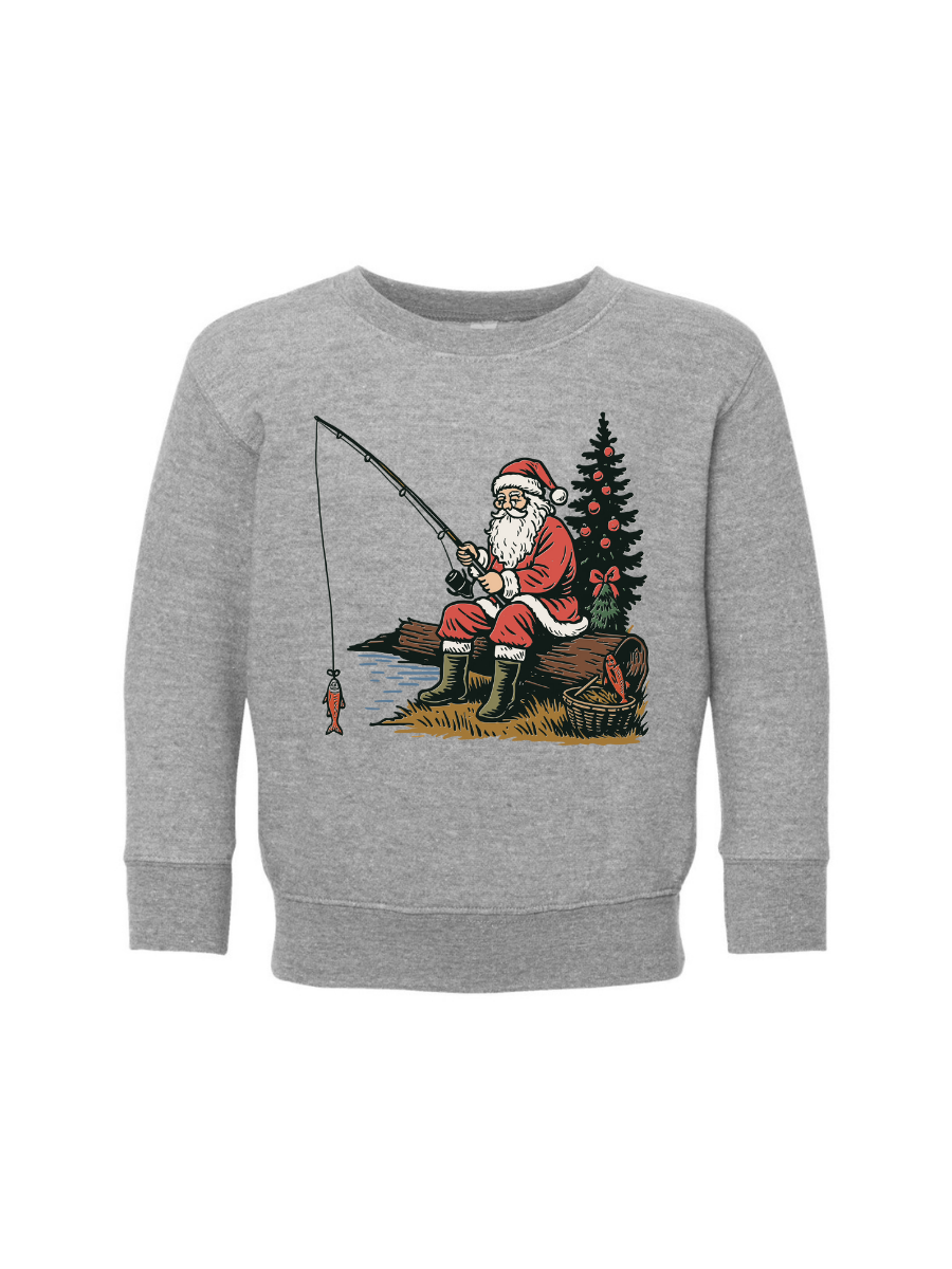 SANTA FISH CHRISTMAS - KIDS CREWNECK SWEATER