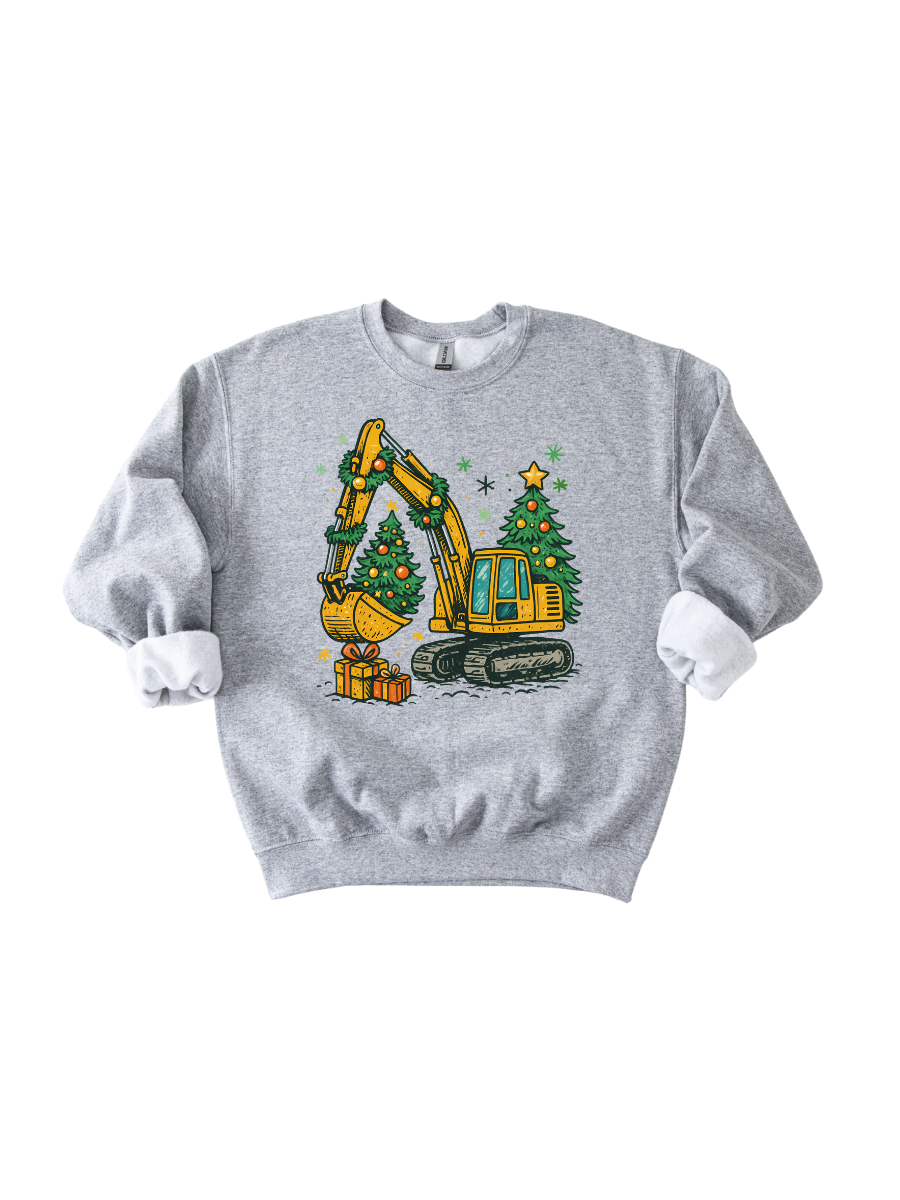 CONSTRUCTION CHRISTMAS - **ADULT** CREWNECK