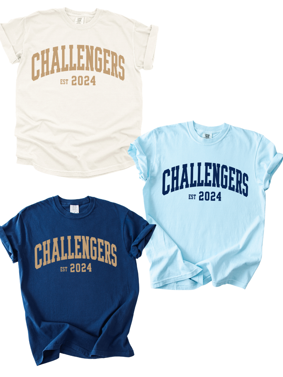 ADULT CHALLENGERS EST 2024 SHORT SLEEVE TEE