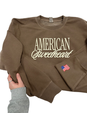 AMERICAN SWEETHEART WASHED CREWNECK