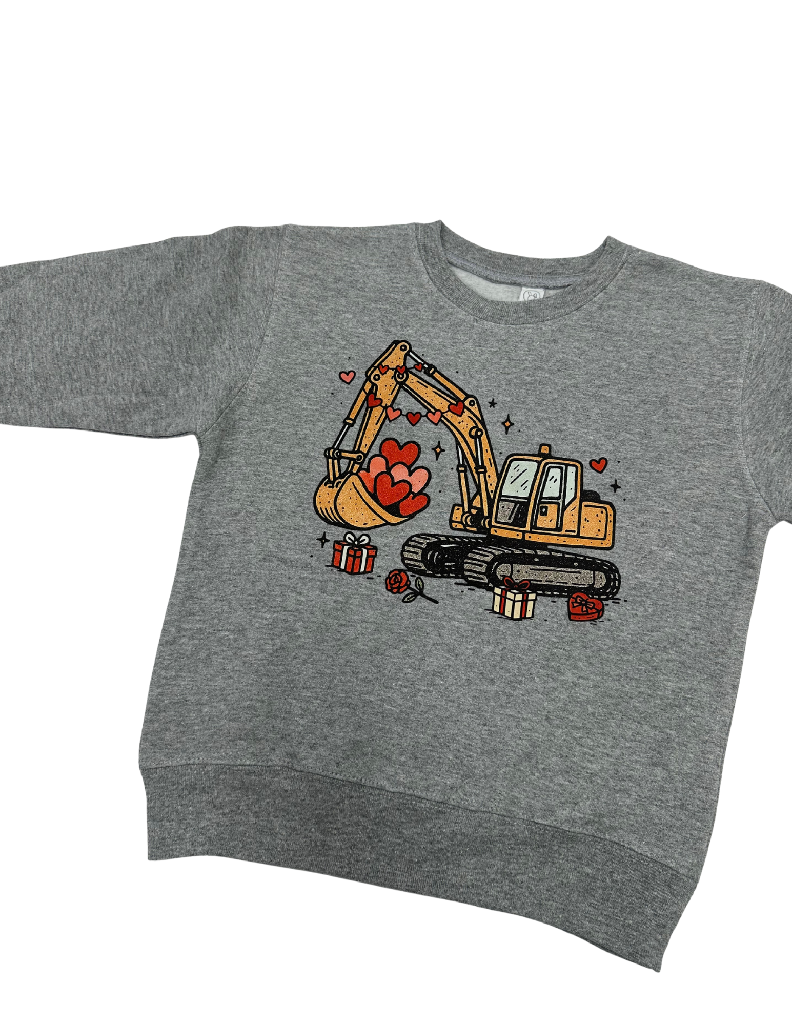 CONSTRUCTION HEARTS - KIDS CREWNECK SWEATER