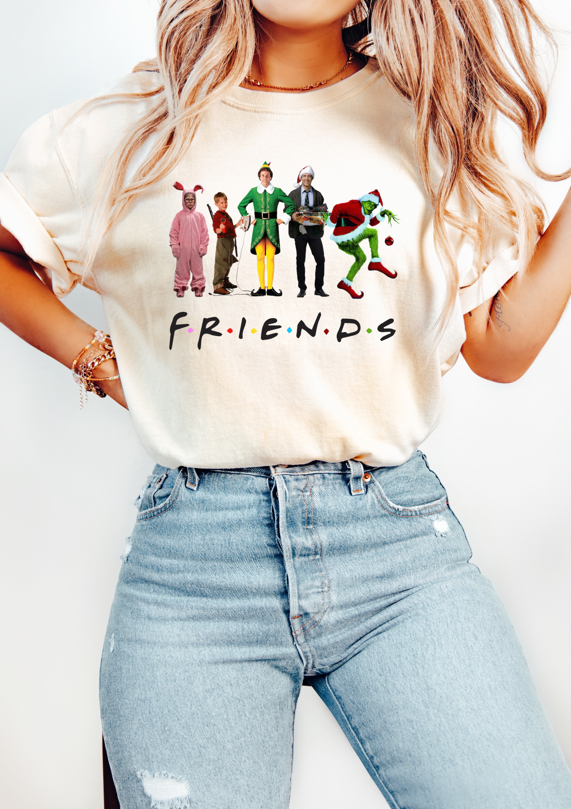 FRIENDS CHRISTMAS - ADULT TEE
