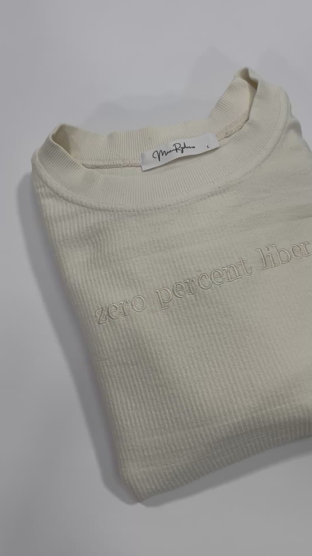 Load video: FOREST CORDED CREWNECK