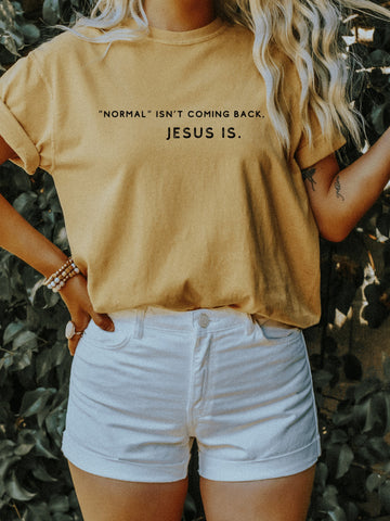 NORMAL ISNT COMING BACK, JESUS IS