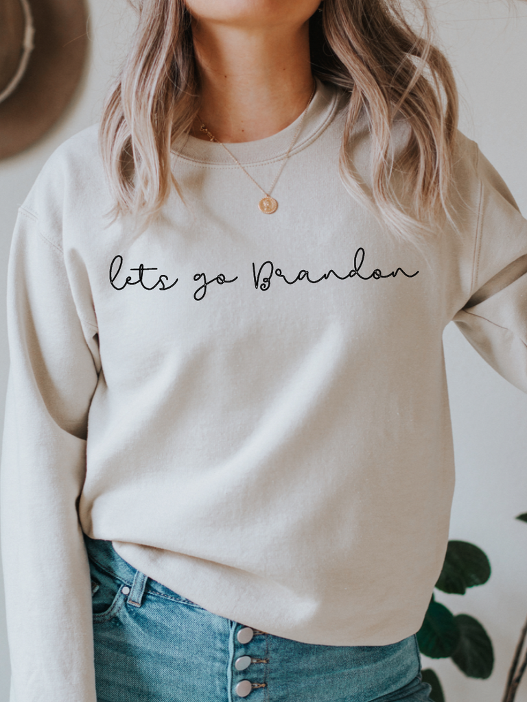 LETS GO BRANDON - ADULT CREWNECK