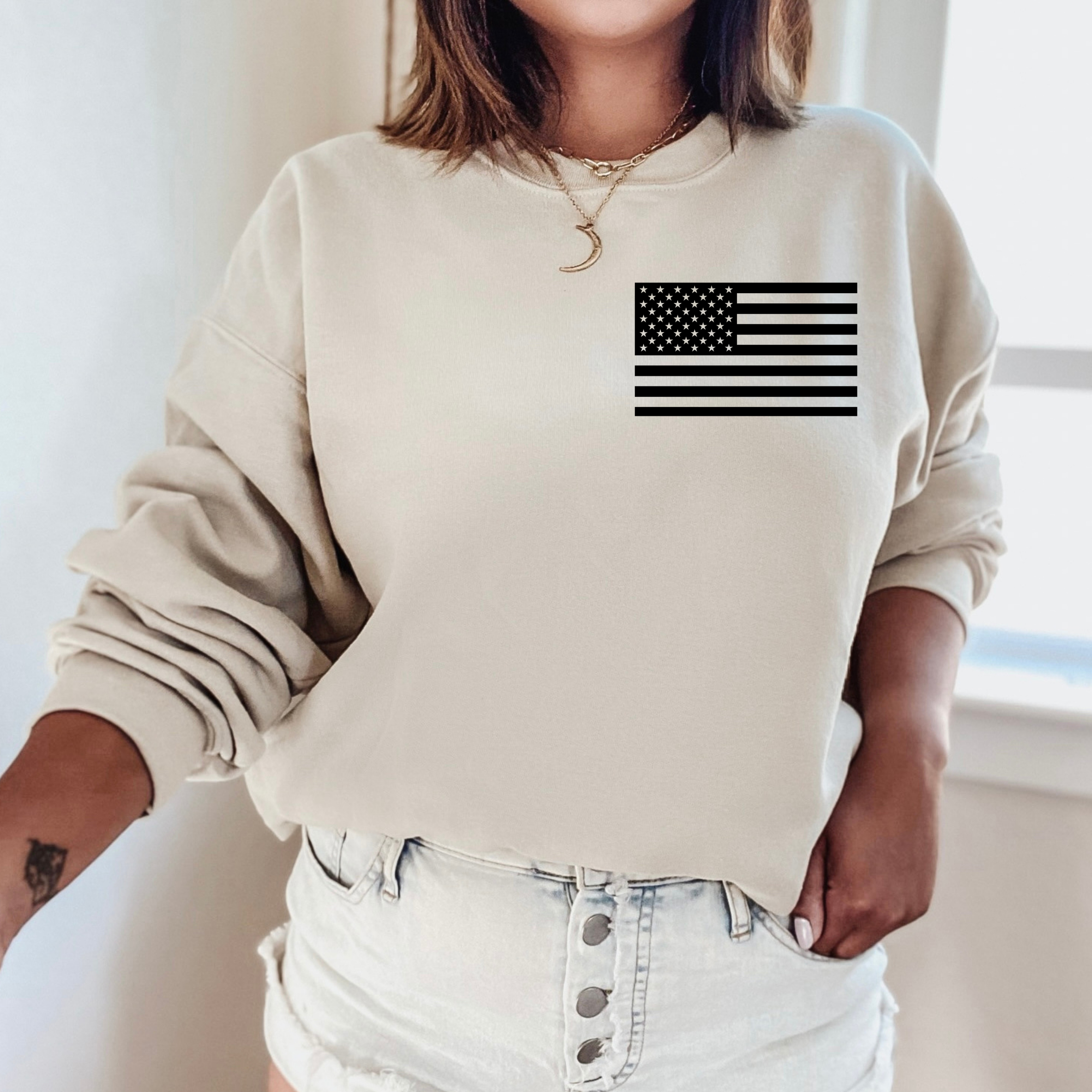 WE WILL NOT BEND - TRUMP CREWNECK