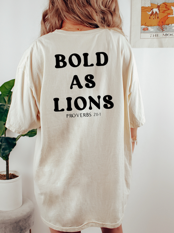 BOLD AS LIONS - ADULT TEE